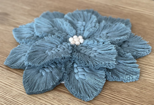 Macramé květ - vavřínová barva — foto 3