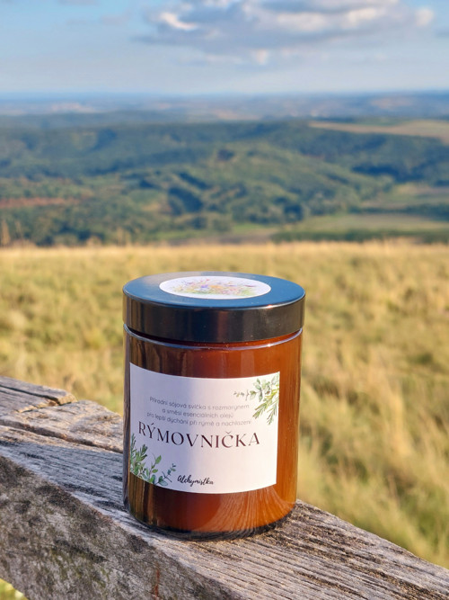 Přírodní svíčka "RÝMOVNIČKA" — foto 4
