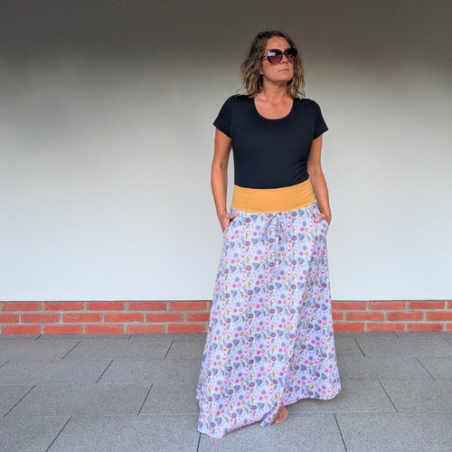 Sukně maxi paisley color — foto 4