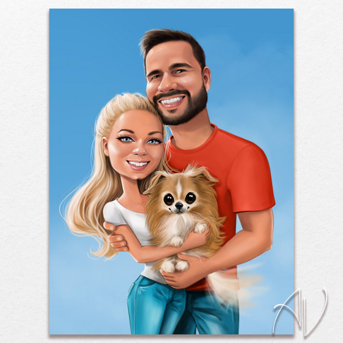 2 Osoby a Zvieratko 》karikatúra — foto 4
