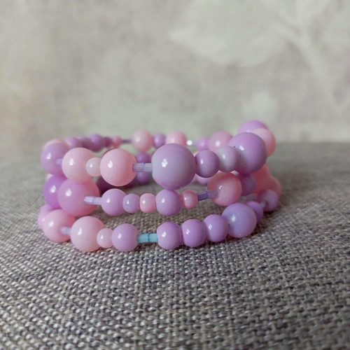 Náramek pastel růžový — foto 2