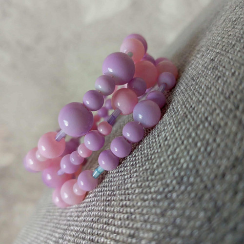 Náramek pastel růžový — foto 3