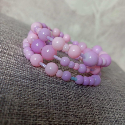Náramek pastel růžový — foto 4
