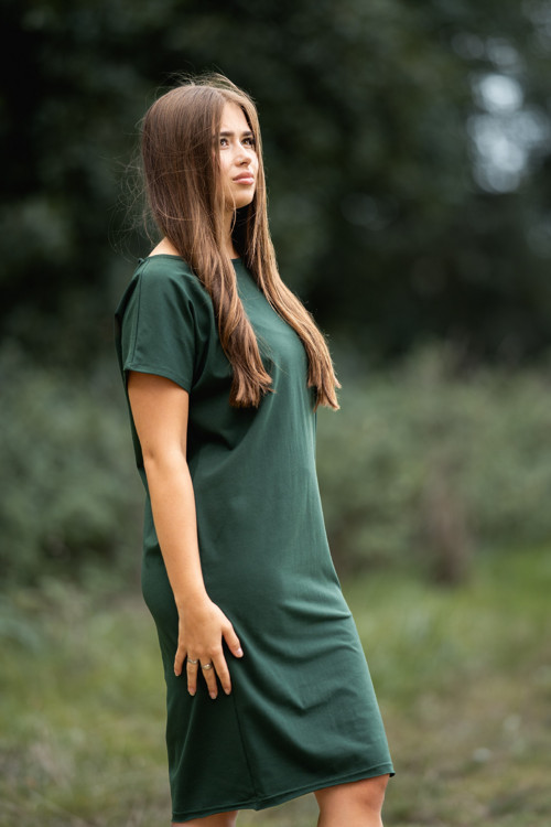 Šaty SAMANTA lahvově zelená — foto 2