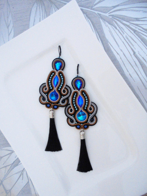 Soutache náušnice — foto 2