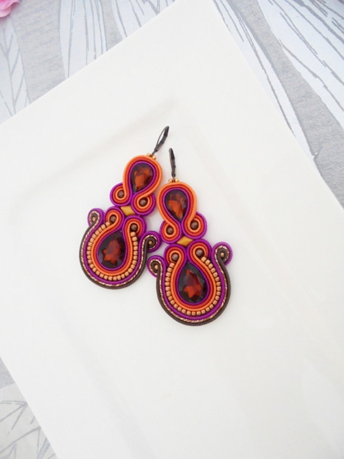 Soutache náušnice — foto 2