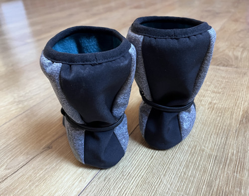 Softshellové capáčky šedý melír s černým — foto 4
