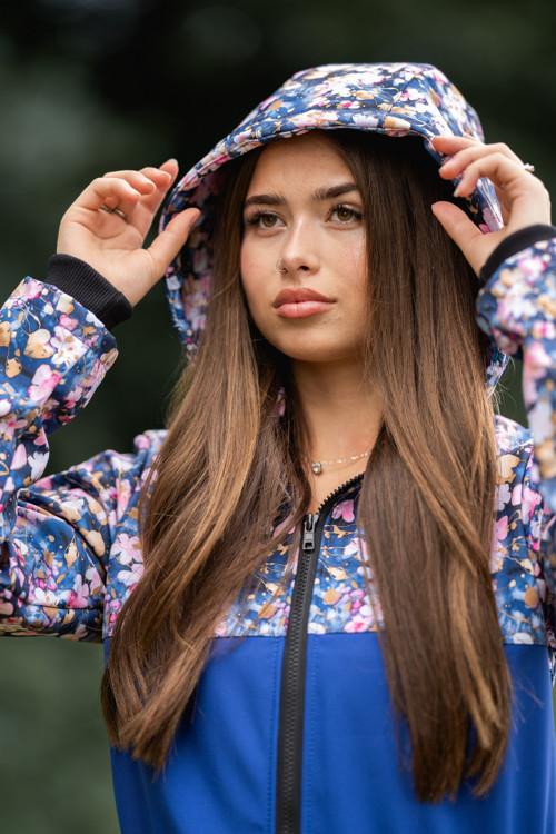 Softshellová parka Kombi zelené růžová+modrá — foto 6