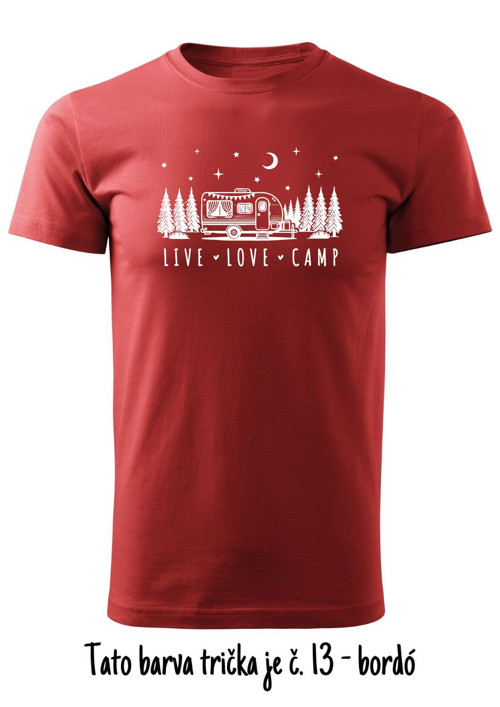 Pánské tričko "Live Love Camp" — foto 4