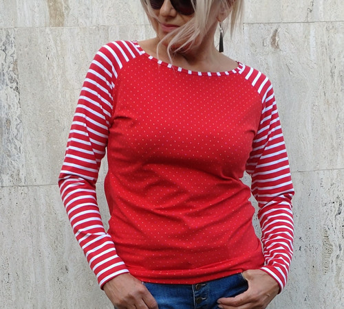 Tričko raglánové puntík — foto 3
