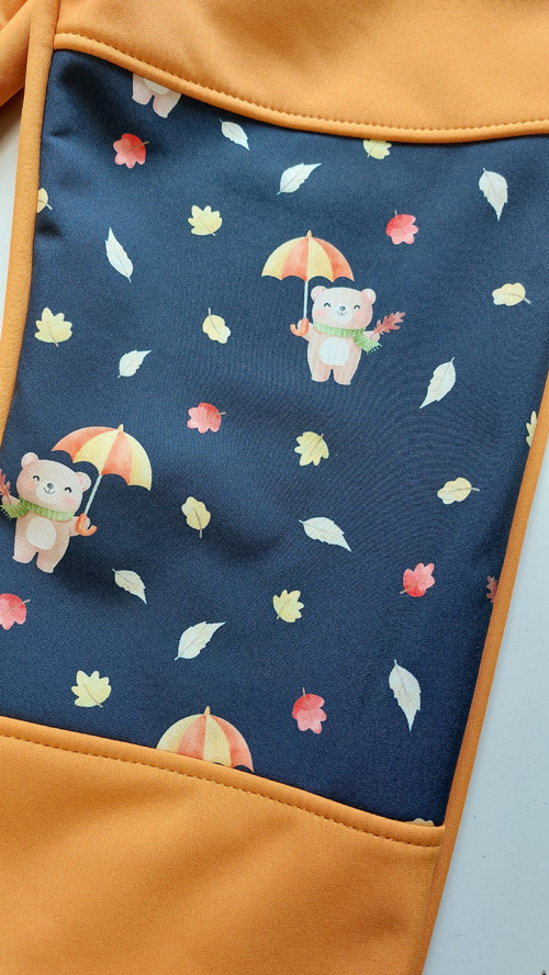 Kalhoty softshell, Medvídek a okrová v.92 — foto 3