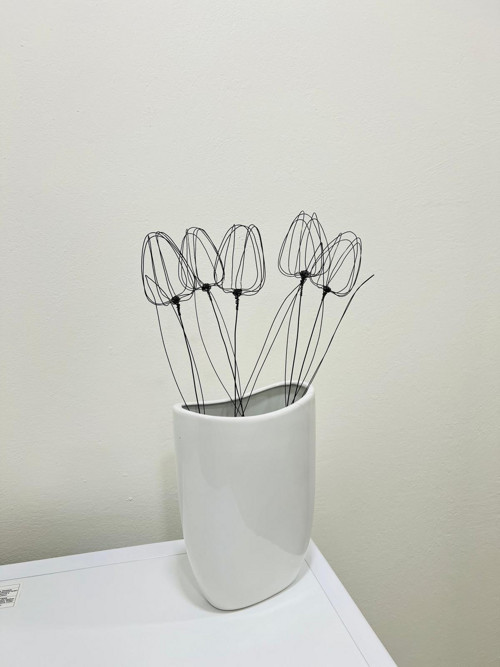 Drátkované Tulipány - 5ks — foto 3