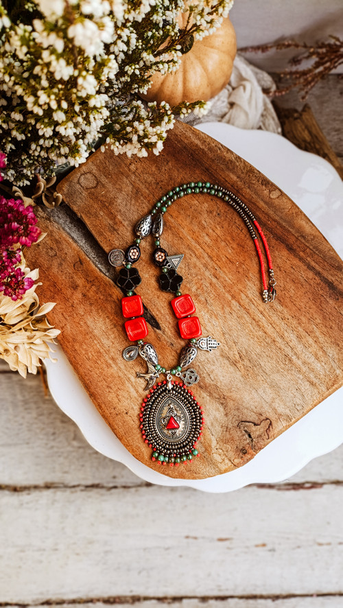 Kishanpole bazar - náhrdelník v boho stylu — foto 5