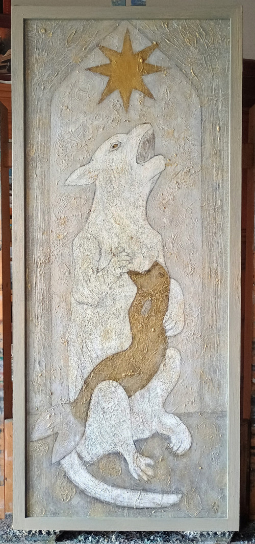 Obraz "Kočka s rybou" — foto 2