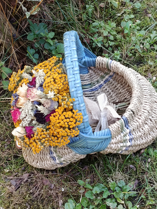 Rámový košík s modrou — foto 5