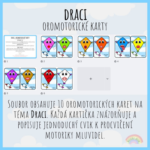 Draci, oromotorické karty — foto 2