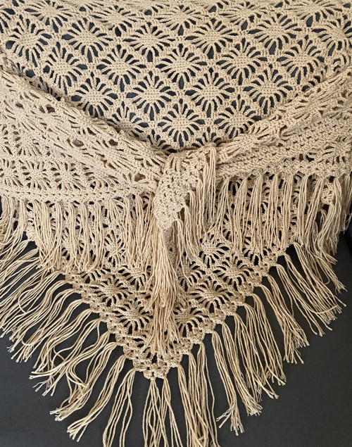 Květinový pléd / medový — foto 3