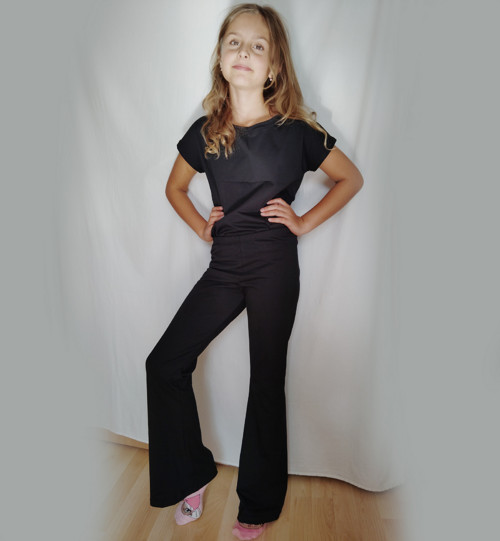 Legíny do zvonu - černé nebo s kočičkami :-) — foto 2