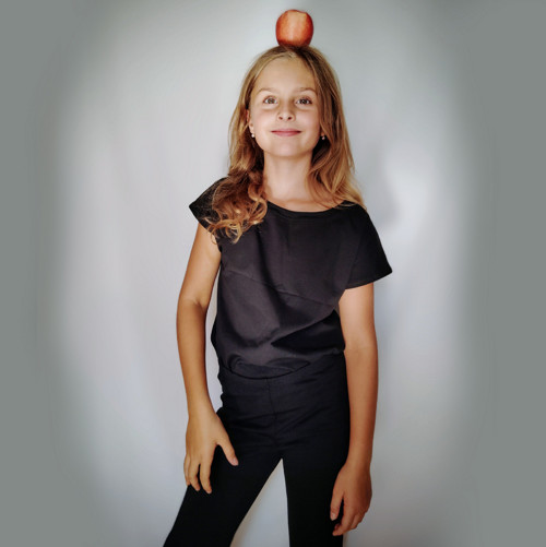 Dívčí tričko BASIC černé — foto 2