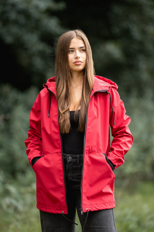 Softshellová bunda Lili letní tmavě červená — foto 5