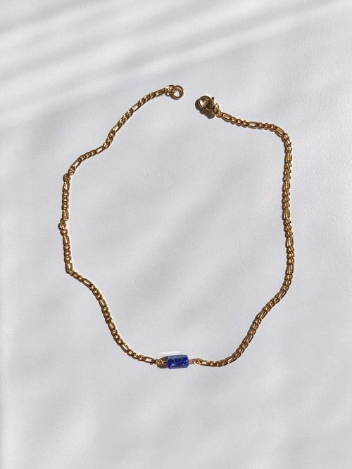 Lapis lazuli řetízkový náhrdelník — foto 3
