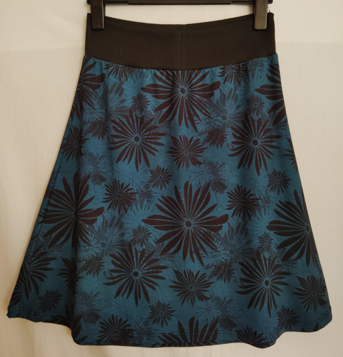 Sukně petrolejová se vzorem — foto 2