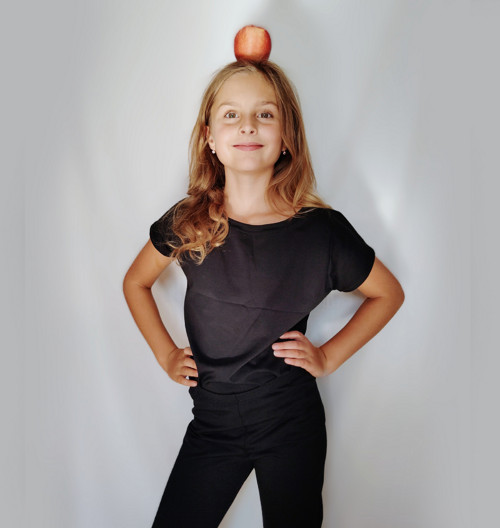 Dívčí tričko BASIC černé — foto 3