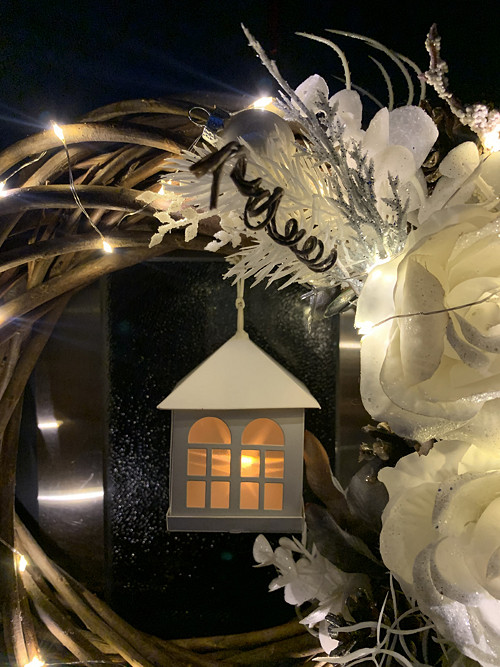 Svítící LED vánoční venec — foto 4