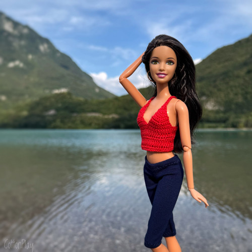 Leginy pro Barbie - tmavě modré — foto 2