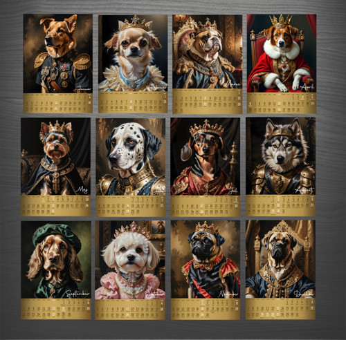 Kalendár "royal pets"- v češtine — foto 2