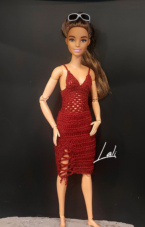 Háčkované šatičky pro Barbie Made to Move 2. — foto 2