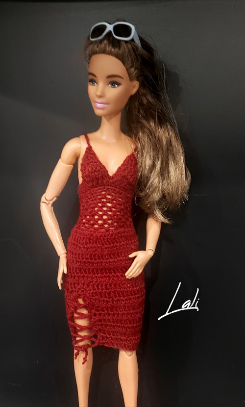 Háčkované šatičky pro Barbie Made to Move 2. — foto 3