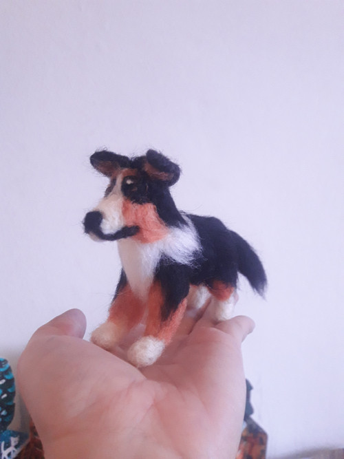 Plstěná miniatura psa - 10cm — foto 2