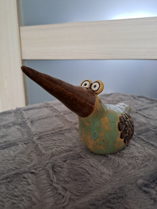 Keramický Pták Zahradník — foto 4