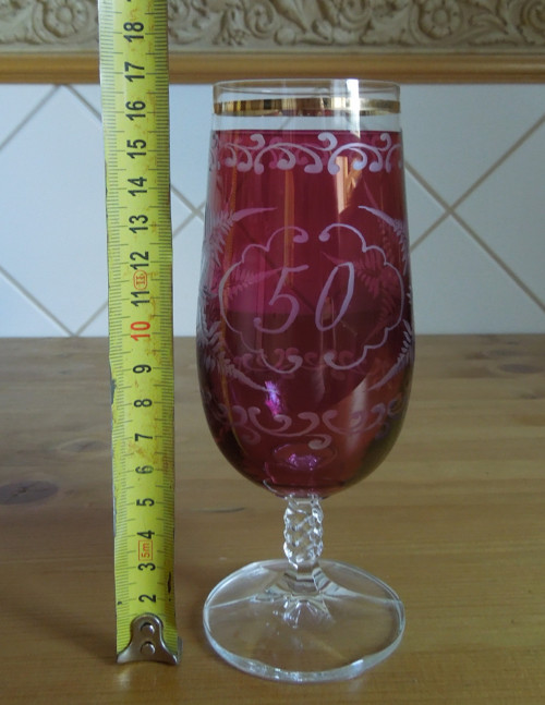 Výroční broušená sklenička — foto 6