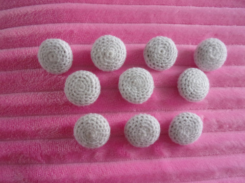 Knoflíky bílé sada 10 ks — foto 3