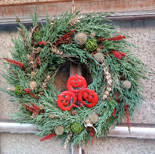 Červené halloweenské dýně — foto 3