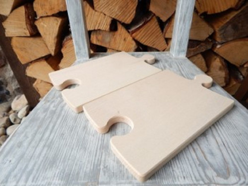 Dřevěné prkénko puzzle — foto 3