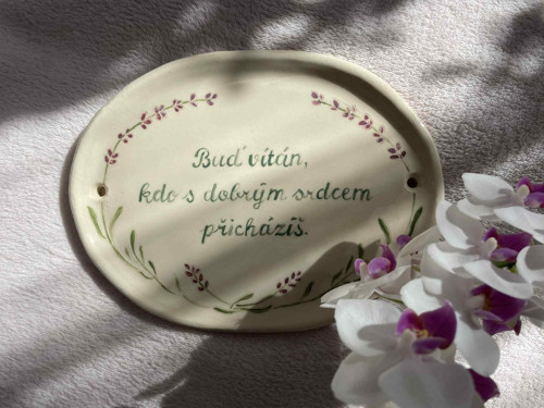 Domovní cedulka Buď vítán — foto 2