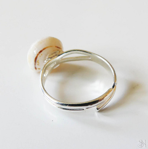 Handmade prsteň s morským slimákom — foto 3