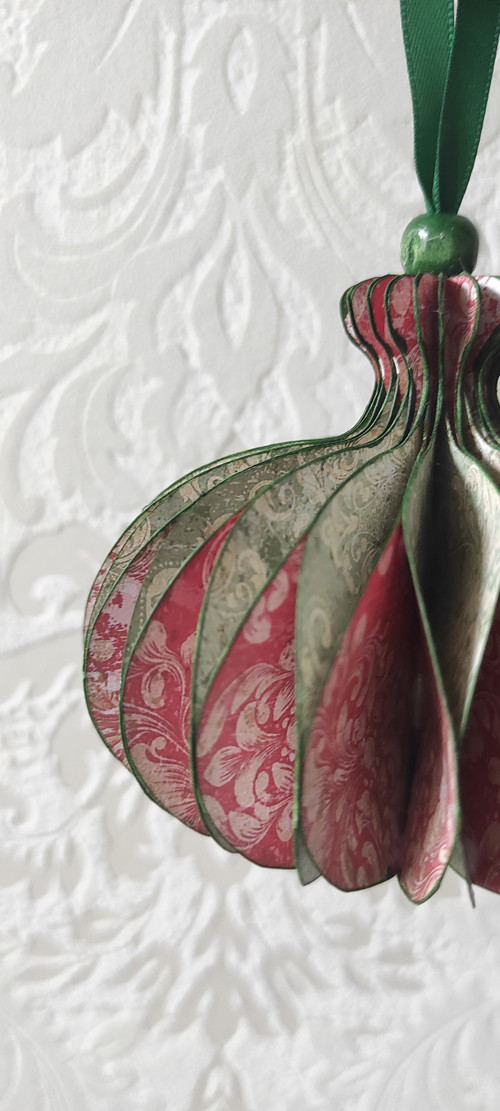 Vánoční ozdoba - Green Damask v1 — foto 2