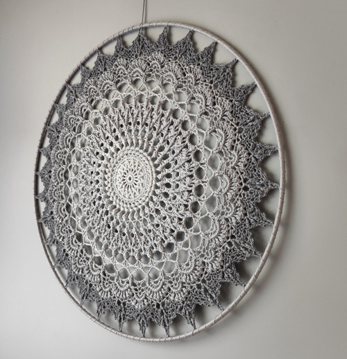 Mandala Šedá - průměr 45 cm — foto 3