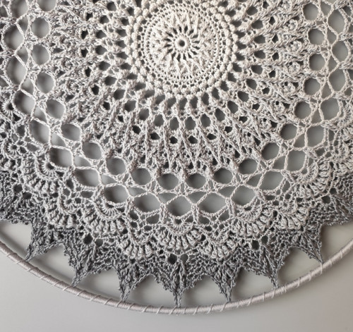 Mandala Šedá - průměr 45 cm — foto 4
