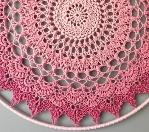 Mandala Růžová - průměr 45 cm — foto 4