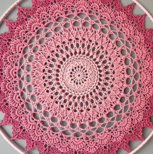 Mandala Růžová - průměr 45 cm — foto 5