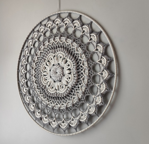 Mandala Šedá - průměr 40 cm — foto 3