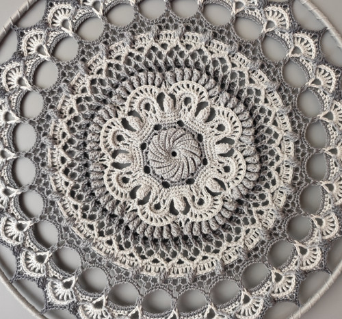 Mandala Šedá - průměr 40 cm — foto 5