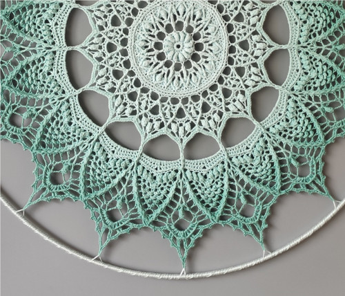 Mandala Zelená hvězda - průměr 60 cm — foto 4