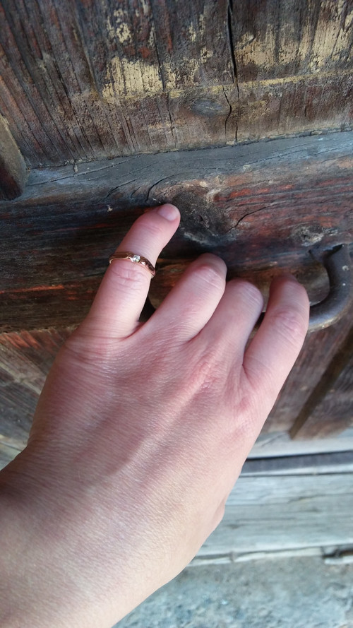 Solitér s Diamantom, Au 14K, na objednávku — foto 6