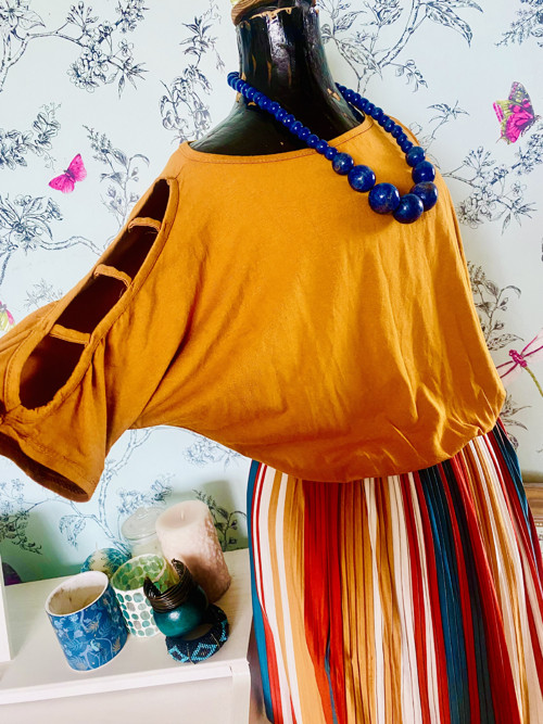 Šaty retro s pruhy — foto 2